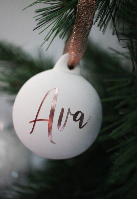 Personalised Ceramic bauble