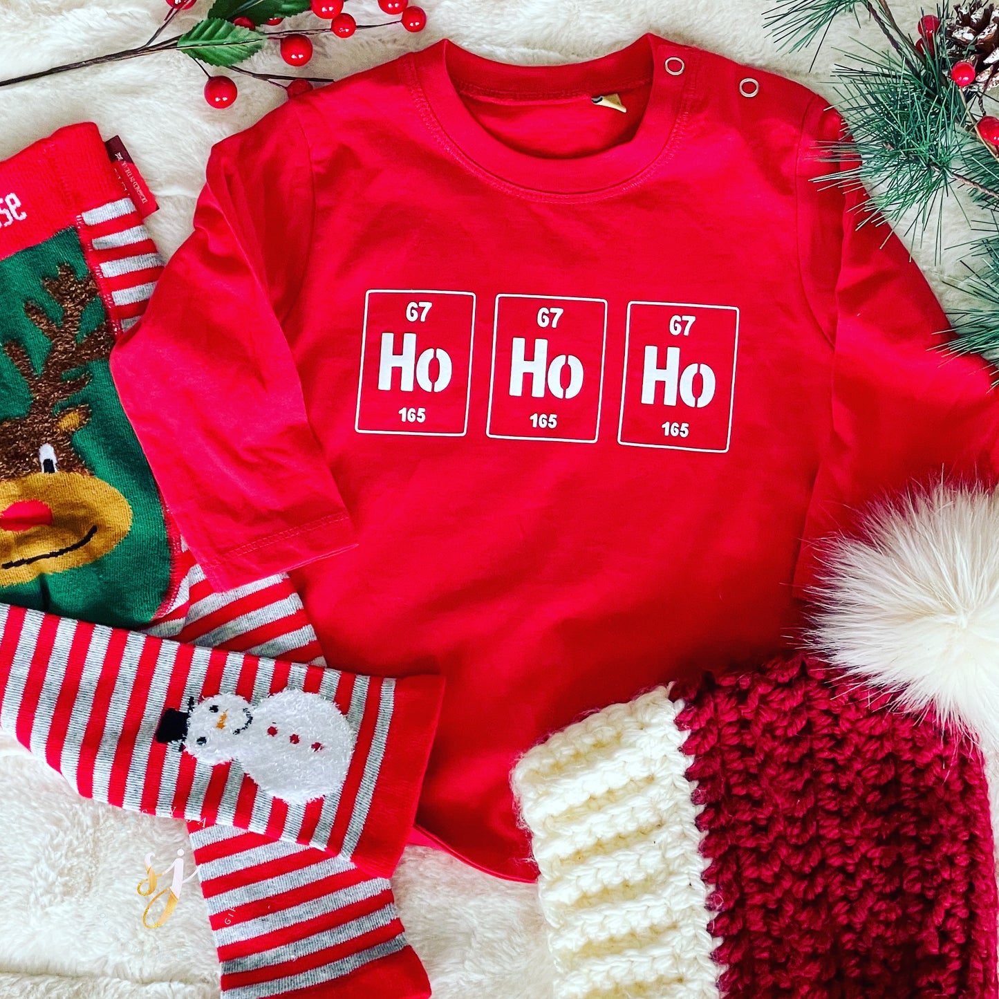 Ho Ho Ho element long sleeve top